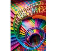 Jigsaw Puzzles for Adults 700 Piece jigsaw puzzles for Adult Educational Game Challenge Toy 700 Pieces Puzzle Challenging Games for The Whole for adults,Rainbow Spiral Staircase puzzle Gifts