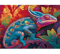 Jigsaw Puzzles for Adults 700 piece Jigsaws Puzzle 700 piece for adults puzzles for Adult, Educational Games puzzle Home Decoration (Colorful Chameleon)