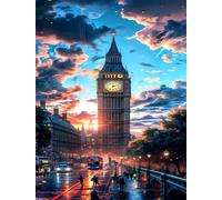 Jigsaw Puzzles for Adults 700 piece,London Big Ben Street puzzles for adults,Classic Educational Games DIY Handwork Puzzle for Home Decor Gift