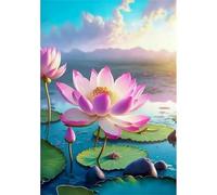 Jigsaw Puzzles for Adults 700 Piece Lotus Pond Cloud, Jigsaws 700 pieces for adults Family Activity, Challenging puzzles Games, Colourful, Beautiful Decoration Puzzle
