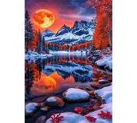 Jigsaw Puzzles for Adults 700 piece,Moon Mountain Rivers puzzles for adults,Classic Educational Games DIY Handwork Puzzle for Home Decor Gift
