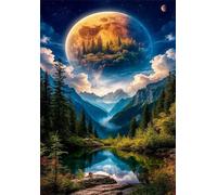 Jigsaw Puzzles for Adults 700 piece,Space Woods Lake puzzles for adults,Classic Educational Games DIY Handwork Puzzle for Home Decor Gift