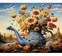 Jigsaw Puzzles for Adults 700 Piece Teapot Flower Land, Jigsaws 700 pieces for adults Family Activity, Challenging puzzles Games, Colourful, Beautiful Decoration Puzzle