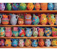 Jigsaw Puzzles for Adults 700 Pieces,Colorful Pottery Jars jigsaw puzzle 52x38 cm Challenging DIY Puzzle for Home Decoration,Family puzzles Perfect for Game