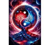 Jigsaw Puzzles for Adults 700 pieces,Fantasy Yin-Yang Tree puzzles for adults,Classic Educational Games DIY Handwork Puzzle for Home Decor Gift