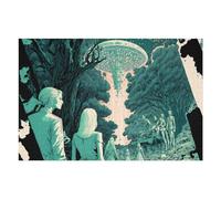 Jigsaw Puzzles for Adults 75x50cm/1000pcs Alien Encounter in The Forest Jigsaws for Adults Fun Games Perfect Decoration Challenging To Complete 75x50cm/1000pcs