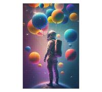 Jigsaw Puzzles for Adults 75x50cm/1000pcs Astronaut Floating with Balloons Jigsaw Puzzle Toy Wall Decor Difficult Challenge Deal As Gifts for The Whole Family 75x50cm/1000pcs