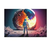 Jigsaw Puzzles for Adults 75x50cm/1000pcs Astronaut on A Dying Planet Jigsaw Relaxing Games Analysis And Logic Unique Birthday And Xmas Gifts 75x50cm/1000pcs