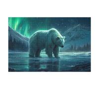 Jigsaw Puzzles for Adults 75x50cm/1000pcs Bear in Nordic Nature Puzzles for Adults Brain Teaser Game Wall Art Educational Challenge 75x50cm/1000pcs