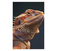 Jigsaw Puzzles for Adults 75x50cm/1000pcs Bearded Dragon Adult Puzzles Hands-on Game Stress Reliever Fun at Home Activities, 75x50cm/1000pcs