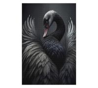Jigsaw Puzzles for Adults 75x50cm/1000pcs © Black Swan Wings by Wes And Dotty Weber Jigsaws for Adults Family Games Birthday Present Christmas Birthday Gifts 75x50cm/1000pcs