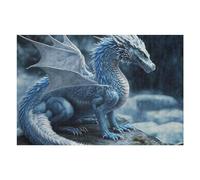 Jigsaw Puzzles for Adults 75x50cm/1000pcs Blue Ice Dragon in Winter Landscape Puzzle for Adults Relax Games Difficult Hard Gifts for Friends And Family 75x50cm/1000pcs