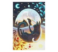 Jigsaw Puzzles for Adults 75x50cm/1000pcs Cat Balance Jigsaw for Adults Brain Teaser Game A Work of Art Birthday Present, Gifts, 75x50cm/1000pcs
