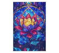 Jigsaw Puzzles for Adults 75x50cm/1000pcs Celestial Lotus Bloom Adult Jigsaw Hands-on Game Analysis And Logic Fun at Home Activities, 75x50cm/1000pcs