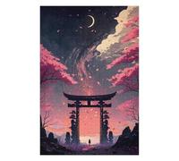 Jigsaw Puzzles for Adults 75x50cm/1000pcs Cherry Blossom Torii Gateway -1 Adult Puzzles DIY Toys A Work of Art Unique Birthday And Xmas Gifts 75x50cm/1000pcs