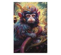 Jigsaw Puzzles for Adults 75x50cm/1000pcs Colorful Monkey in Fantasy Forest Jigsaw Toy Wall Decor Difficult Hard Deal As Gifts for The Whole Family 75x50cm/1000pcs