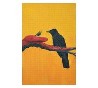 Jigsaw Puzzles for Adults 75x50cm/1000pcs Crow And Small Bird Adult Jigsaw Puzzle Brain Teaser Game A Work of Art Challenging To Complete 75x50cm/1000pcs