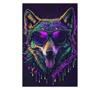 Jigsaw Puzzles for Adults 75x50cm/1000pcs Cute Whimsical Wolf Jigsaws for Adults Relaxing Games Improve Memory for Birthday, Chrismas 75x50cm/1000pcs