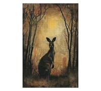 Jigsaw Puzzles for Adults 75x50cm/1000pcs Desolate Kangaroo Puzzles for Adults Fun Games Difficult Challenge Unique Birthday And Xmas Gifts 75x50cm/1000pcs