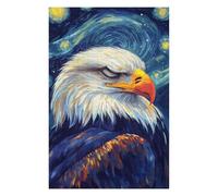 Jigsaw Puzzles for Adults 75x50cm/1000pcs Eagle in Starry Night Jigsaw for Adults DIY Toys Analysis And Logic Great Gift for Gaming 75x50cm/1000pcs