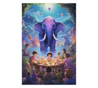 Jigsaw Puzzles for Adults 75x50cm/1000pcs Enchanted Tea Party in The Forest -1 Adult Puzzles Fun Games But Fun And Humorous Gifts for Friends And Family 75x50cm/1000pcs