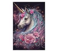 Jigsaw Puzzles for Adults 75x50cm/1000pcs Enchanted Unicorn Fantasy Art Print -1 Jigsaw for Adults Toy Wall Decor Presents for Women Great Gift for Gaming 75x50cm/1000pcs