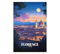 Jigsaw Puzzles for Adults 75x50cm/1000pcs Florence, Italy at Night Jigsaw Puzzle Hands-on Game Difficult Challenge Gifts for Friends And Family 75x50cm/1000pcs