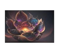 Jigsaw Puzzles for Adults 75x50cm/1000pcs Fractal Lotus Bloom Jigsaw Toy Wall Decor Difficult Hard Deal As Gifts for The Whole Family 75x50cm/1000pcs