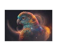 Jigsaw Puzzles for Adults 75x50cm/1000pcs Galactic Parrot Cosmic Beauty in Flight Jigsaws for Adults Family Games Birthday Present Christmas Birthday Gifts 75x50cm/1000pcs