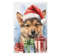 Jigsaw Puzzles for Adults 75x50cm/1000pcs German Shepherd Puppy Adult Jigsaw Puzzle Brain Teaser Game A Work of Art Challenging To Complete 75x50cm/1000pcs