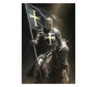Jigsaw Puzzles for Adults 75x50cm/1000pcs Golden Cross Crusader Puzzle for Adults Relaxing Games Perfect Decoration for Birthday, Chrismas 75x50cm/1000pcs