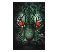 Jigsaw Puzzles for Adults 75x50cm/1000pcs Green Black Tiger Animal Puzzle for Adults Relaxing Games Stress Reliever Help The Brain Exercise 75x50cm/1000pcs