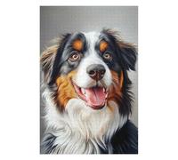 Jigsaw Puzzles for Adults 75x50cm/1000pcs Happy Bernese Mountain Dog Portrait Puzzle for Adults Relaxing Games Stress Reliever Help The Brain Exercise 75x50cm/1000pcs