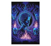 Jigsaw Puzzles for Adults 75x50cm/1000pcs Haunted Adult Jigsaw Puzzle Brain Teaser Game A Work of Art Challenging To Complete 75x50cm/1000pcs