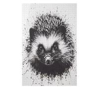 Jigsaw Puzzles for Adults 75x50cm/1000pcs Hedgehog Handdrawn Jigsaw for Adults Brain Teaser Game A Work of Art Birthday Present, Gifts, 75x50cm/1000pcs