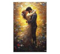 Jigsaw Puzzles for Adults 75x50cm/1000pcs Impressionist Inspired The Kiss Puzzles for Adults Fun Games Difficult Challenge Unique Birthday And Xmas Gifts 75x50cm/1000pcs