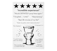 Jigsaw Puzzles for Adults 75x50cm/1000pcs INCREDIBLE TOILET WHITE Jigsaw Puzzle Toy Wall Decor Difficult Challenge Deal As Gifts for The Whole Family 75x50cm/1000pcs