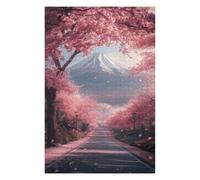 Jigsaw Puzzles for Adults 75x50cm/1000pcs Japan Road And Sakura Tree Puzzles for Adults Anti-Stress Toys Improve Memory Deal As Gifts for The Whole Family 75x50cm/1000pcs