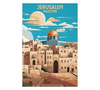 Jigsaw Puzzles for Adults 75x50cm/1000pcs Jerusalem Palestine Design Jigsaws for Adults Relaxing Games Improve Memory for Birthday, Chrismas 75x50cm/1000pcs