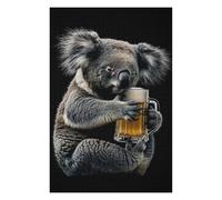 Jigsaw Puzzles for Adults 75x50cm/1000pcs Koala Beer Puzzles for Adults Relax Games Presents for Women Fun Activities at Home 75x50cm/1000pcs