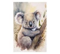 Jigsaw Puzzles for Adults 75x50cm/1000pcs Koala in Tree Watercolor Jigsaw Relaxing Games Analysis And Logic Unique Birthday And Xmas Gifts 75x50cm/1000pcs
