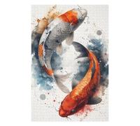 Jigsaw Puzzles for Adults 75x50cm/1000pcs Koi Fish Japanese Jigsaw for Adults DIY Toys Analysis And Logic Great Gift for Gaming 75x50cm/1000pcs