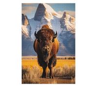 Jigsaw Puzzles for Adults 75x50cm/1000pcs Lonely Bison Jigsaws for Adults Relaxing Games Improve Memory for Birthday, Chrismas 75x50cm/1000pcs