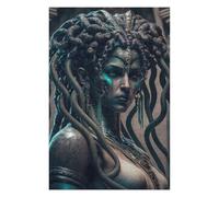 Jigsaw Puzzles for Adults 75x50cm/1000pcs Medusa's Serpent Veil Puzzle for Adults Brain Teaser Game Precision Cutting Great Gift for Gaming 75x50cm/1000pcs