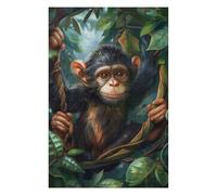Jigsaw Puzzles for Adults 75x50cm/1000pcs Monkeys Mischief Adult Puzzles Brain Teaser Game Hand Speed Race Unique Birthday And Gifts 75x50cm/1000pcs