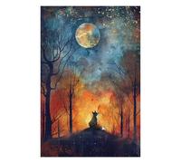Jigsaw Puzzles for Adults 75x50cm/1000pcs Moonlit Fox Dreams Puzzles for Adults Fun Games Difficult Challenge Unique Birthday And Xmas Gifts 75x50cm/1000pcs