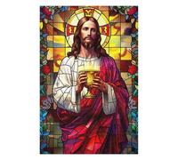 Jigsaw Puzzles for Adults 75x50cm/1000pcs Mosaic Jesus 3 Jigsaw for Adults Brain Teaser Game A Work of Art Birthday Present, Gifts, 75x50cm/1000pcs