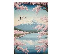 Jigsaw Puzzles for Adults 75x50cm/1000pcs Mount Fuji Cherry Blossoms Crane Jigsaw Puzzle DIY Toys Enhance Memory Gifts for Friends And Family 75x50cm/1000pcs