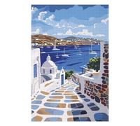 Jigsaw Puzzles for Adults 75x50cm/1000pcs Mykonos Greek Island Jigsaw Puzzle Toy Wall Decor Difficult Challenge Deal As Gifts for The Whole Family 75x50cm/1000pcs
