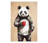 Jigsaw Puzzles for Adults 75x50cm/1000pcs Panda Animals Coffee Puzzles for Adults Anti-Stress Toys Perfect Decoration Gifts for Friends And Family 75x50cm/1000pcs